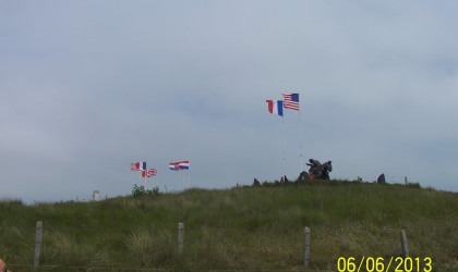 Flags at Utah Beach