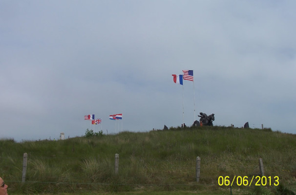 Flags at Utah Beach