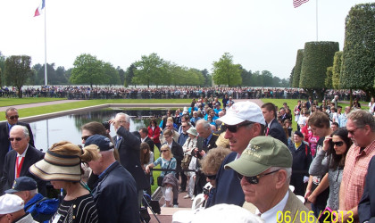 Thousands join in the 69th Anniversary at Omaha Beach