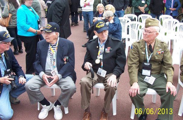 WWII Vets being honored at Omaha Beach