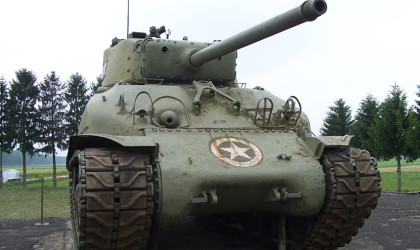 M4 Sherman Tank at the Maginot Line