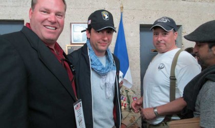 Band of Brothers actors at Utah Beach Leebgot and Perconti